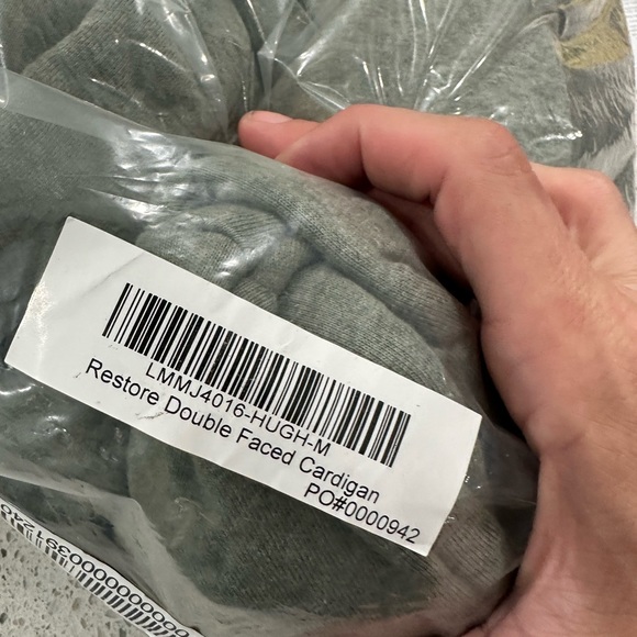 Lunya lahgo restore double faced cardigan M GREEN - Picture 6 of 6